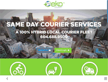 Tablet Screenshot of eekocouriers.com